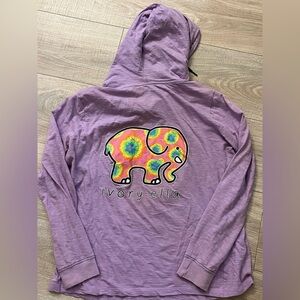 Ivory Ella Long Sleeve Hooded Shirt Small